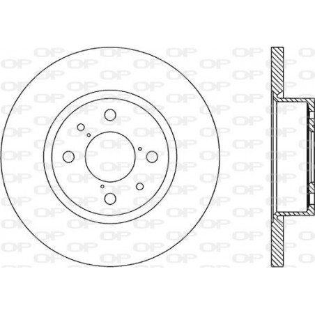 Jeu de 2 disques de frein OPEN PARTS
