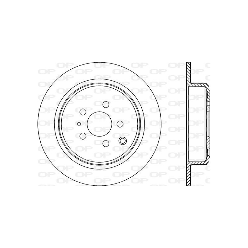 Jeu de 2 disques de frein OPEN PARTS