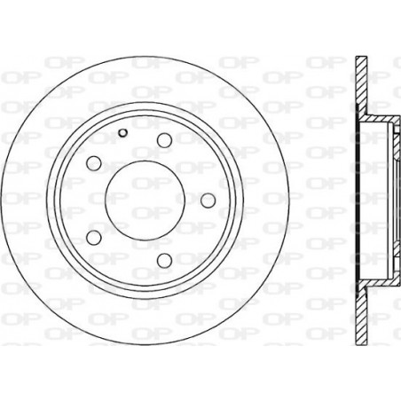 Jeu de 2 disques de frein OPEN PARTS