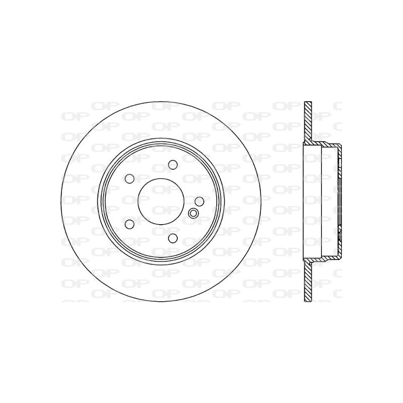 Jeu de 2 disques de frein OPEN PARTS