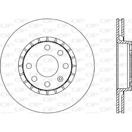Jeu de 2 disques de frein OPEN PARTS