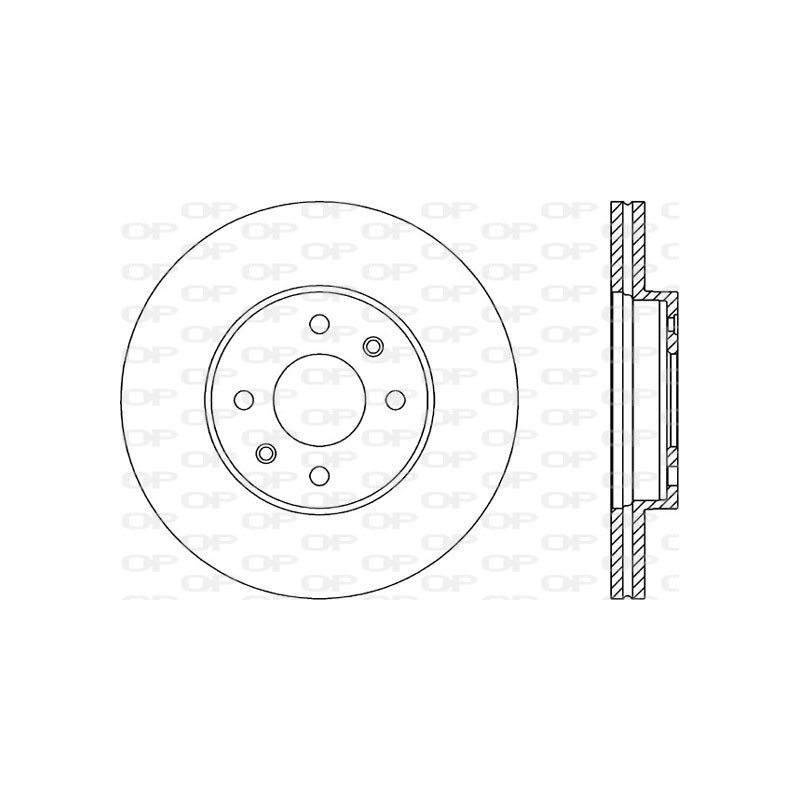 Jeu de 2 disques de frein OPEN PARTS