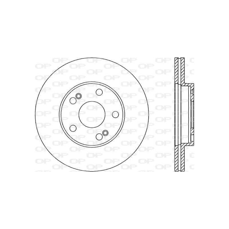 Jeu de 2 disques de frein OPEN PARTS