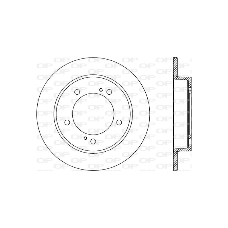 Jeu de 2 disques de frein OPEN PARTS
