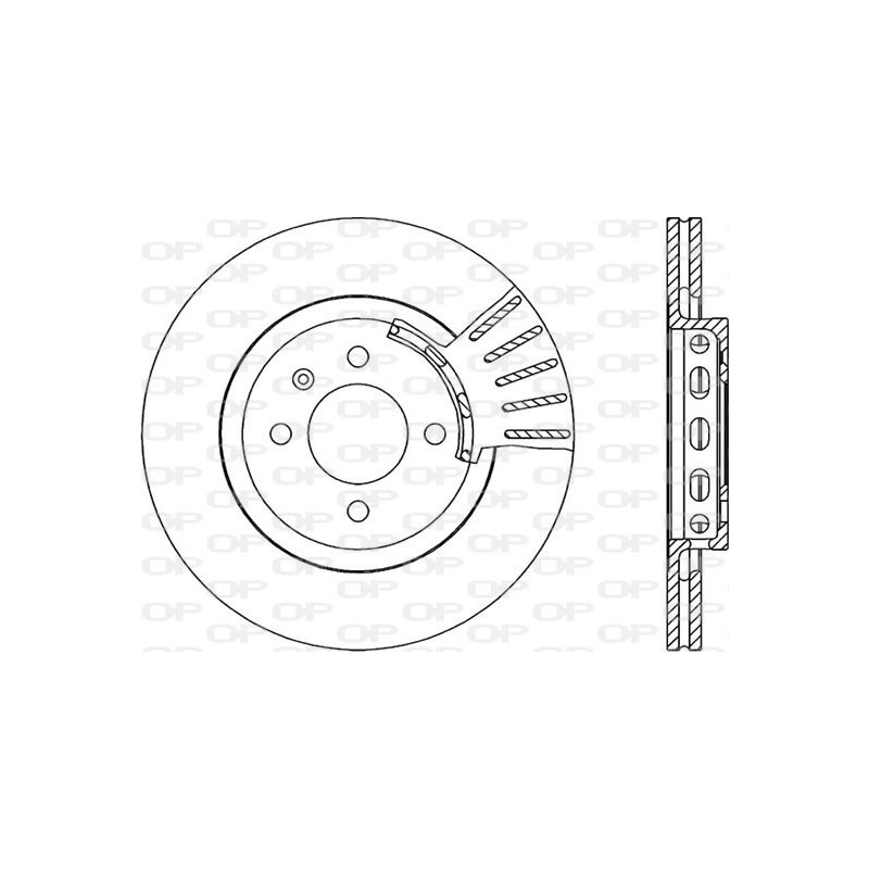 Jeu de 2 disques de frein OPEN PARTS