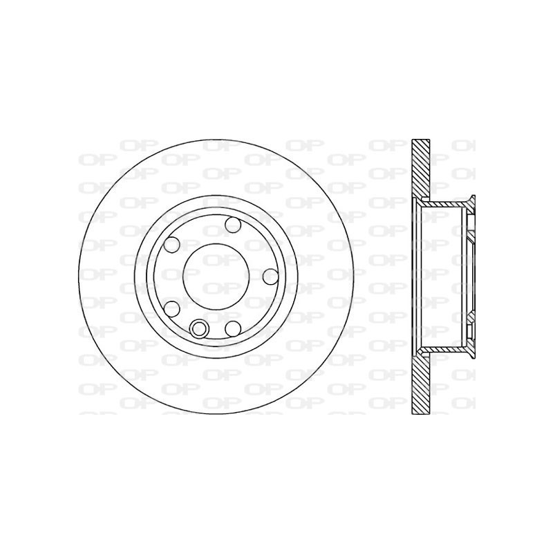 Jeu de 2 disques de frein OPEN PARTS