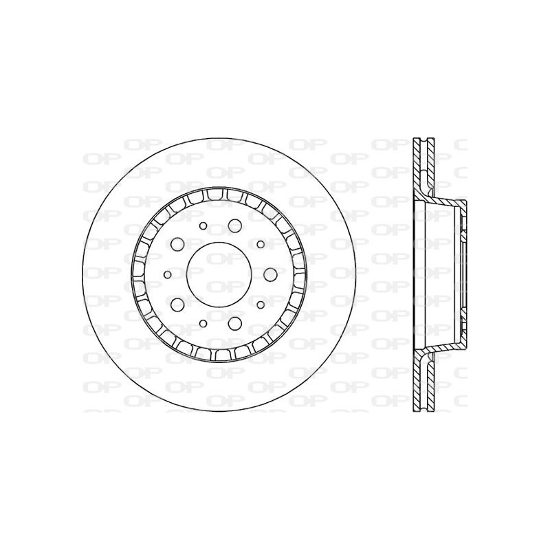 Jeu de 2 disques de frein OPEN PARTS