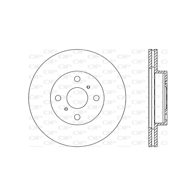 Jeu de 2 disques de frein OPEN PARTS