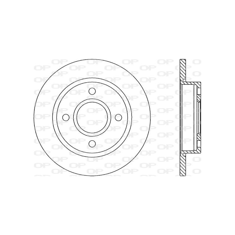 Jeu de 2 disques de frein OPEN PARTS