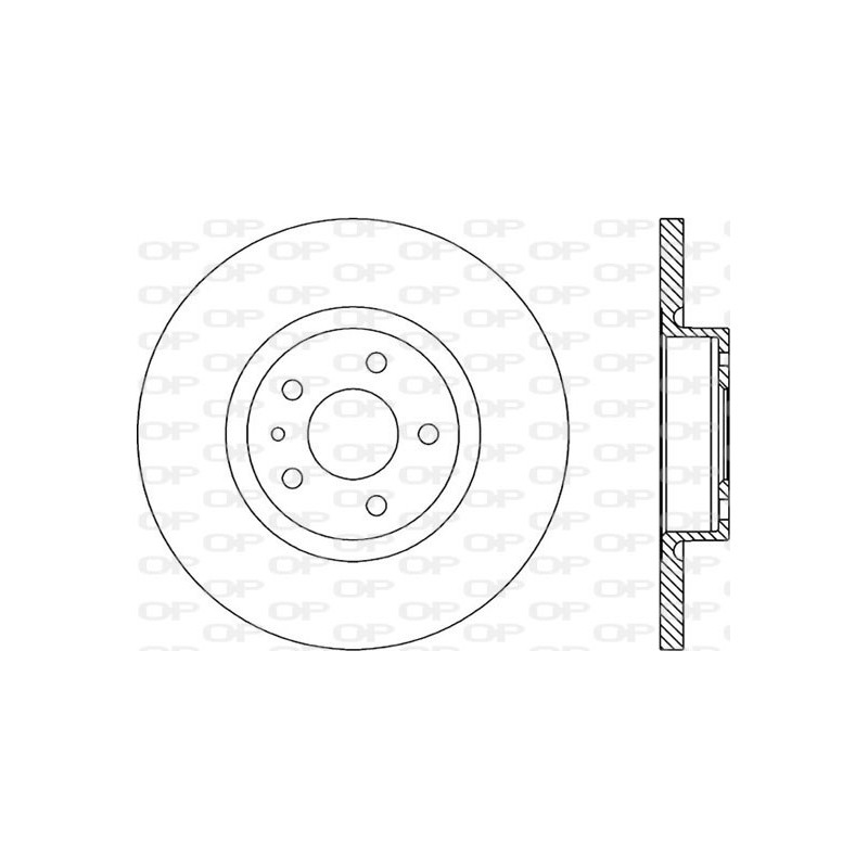 Jeu de 2 disques de frein OPEN PARTS