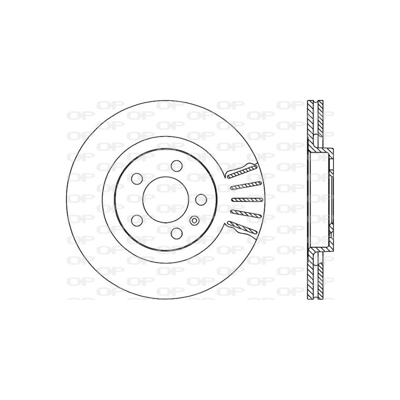 Jeu de 2 disques de frein OPEN PARTS