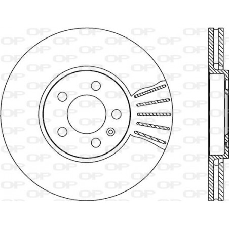 Jeu de 2 disques de frein OPEN PARTS