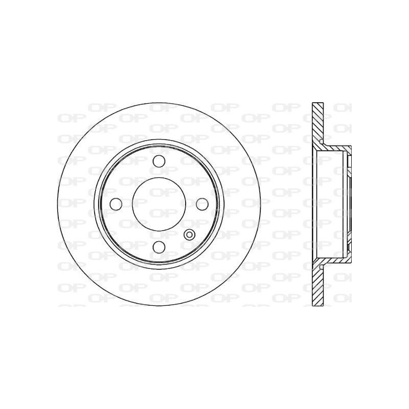 Jeu de 2 disques de frein OPEN PARTS