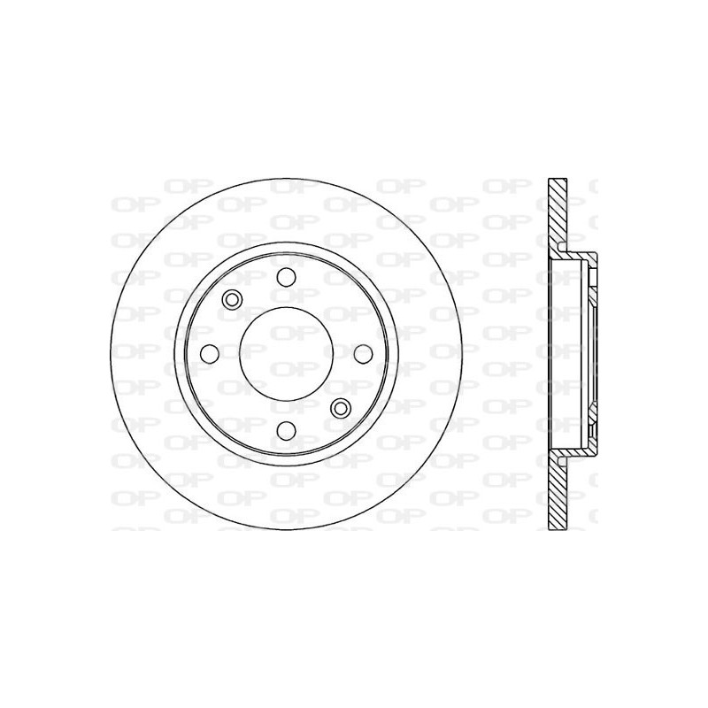 Jeu de 2 disques de frein OPEN PARTS