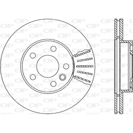 Jeu de 2 disques de frein OPEN PARTS