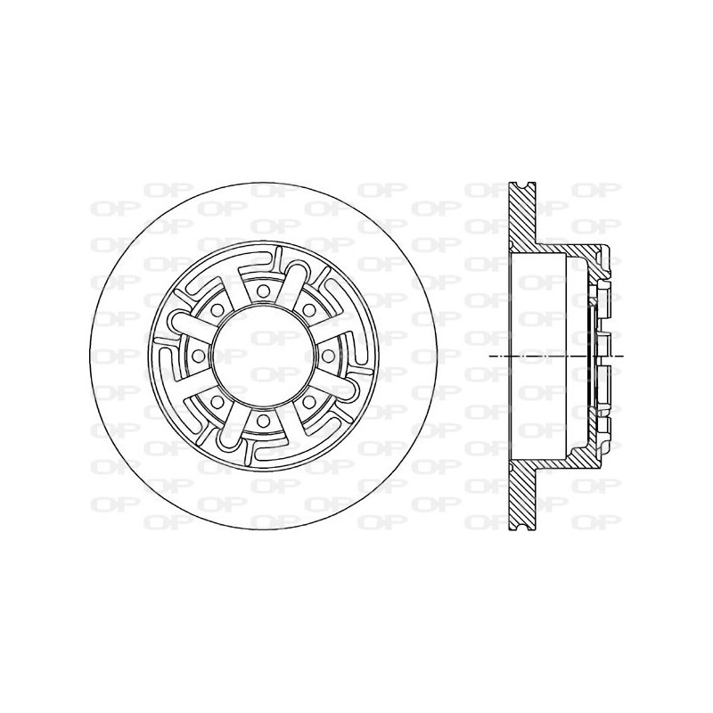 Jeu de 2 disques de frein OPEN PARTS