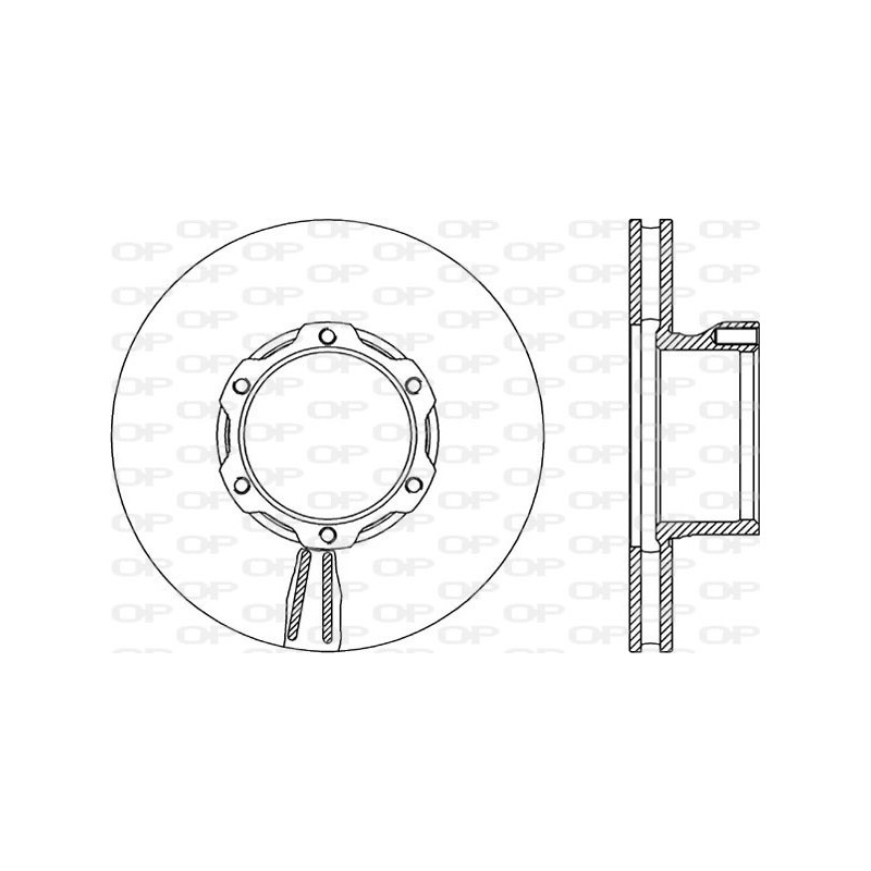 Jeu de 2 disques de frein OPEN PARTS
