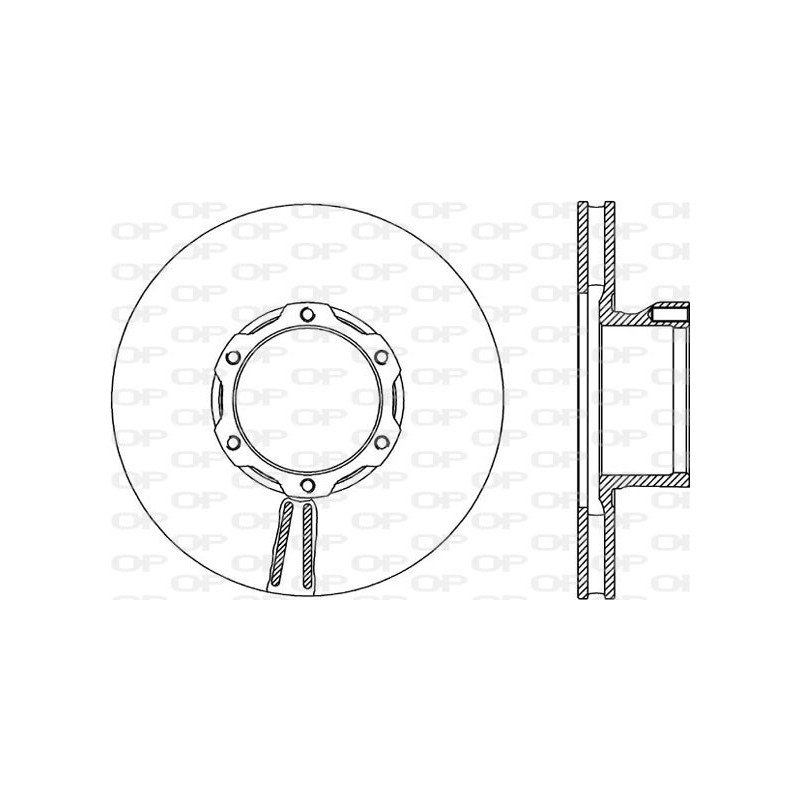 Jeu de 2 disques de frein OPEN PARTS
