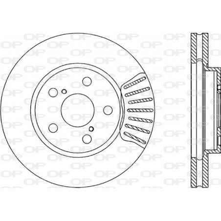 Jeu de 2 disques de frein OPEN PARTS