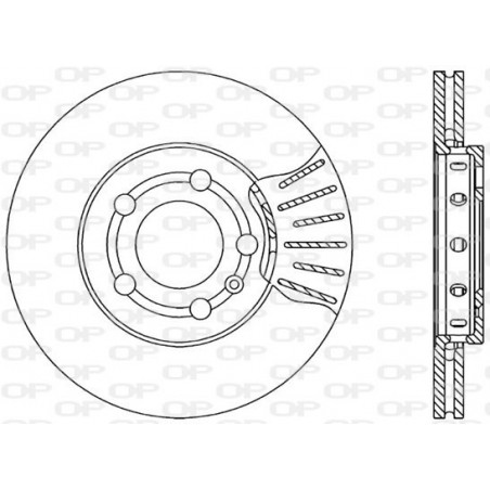 Jeu de 2 disques de frein OPEN PARTS