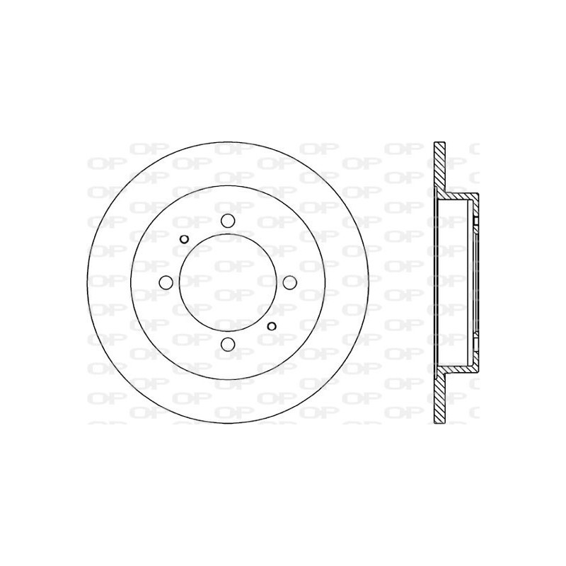 Jeu de 2 disques de frein OPEN PARTS