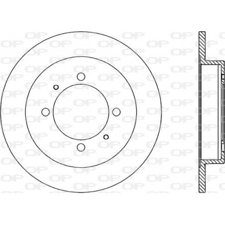 Jeu de 2 disques de frein OPEN PARTS