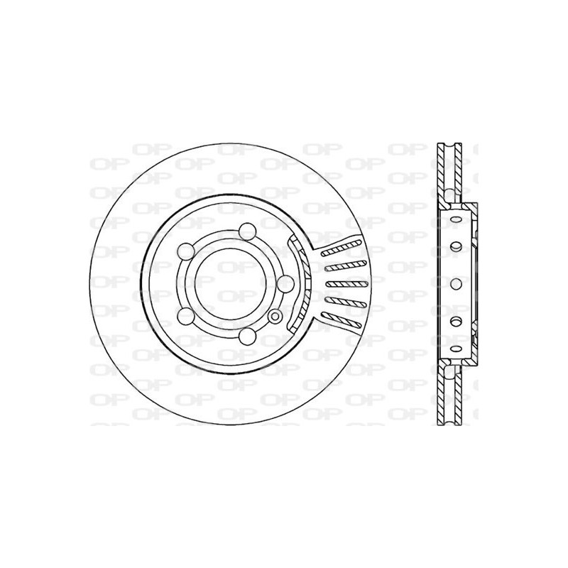 Jeu de 2 disques de frein OPEN PARTS