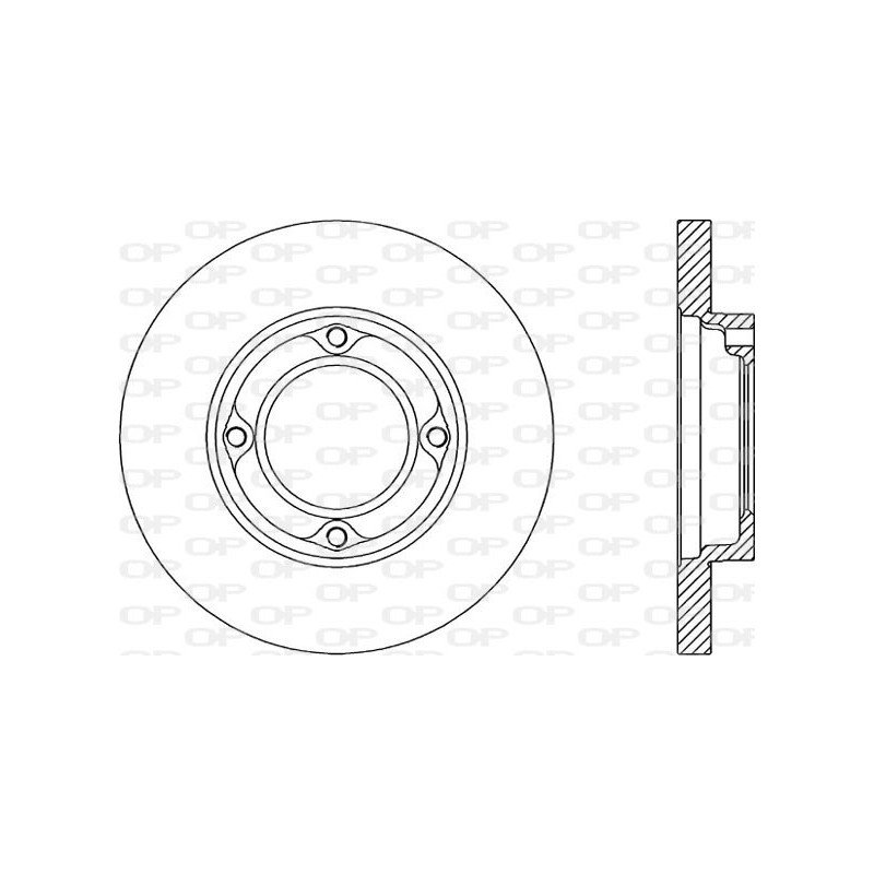 Jeu de 2 disques de frein OPEN PARTS