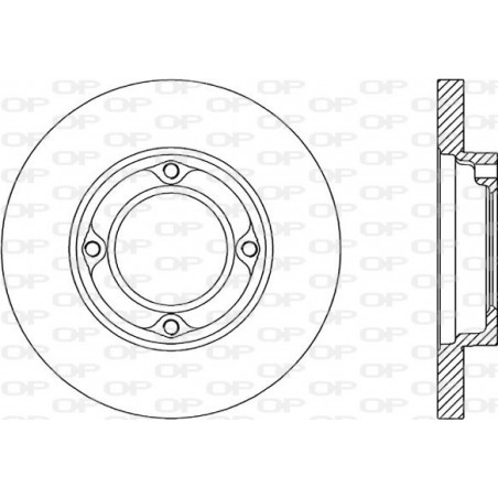 Jeu de 2 disques de frein OPEN PARTS