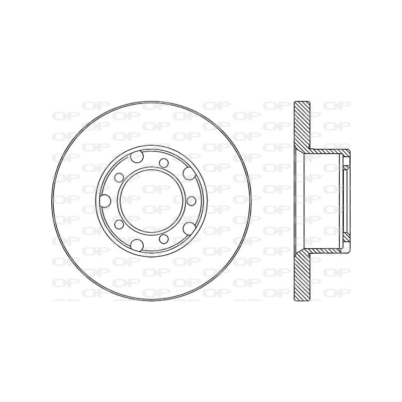 Jeu de 2 disques de frein OPEN PARTS