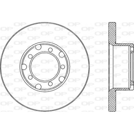 Jeu de 2 disques de frein OPEN PARTS