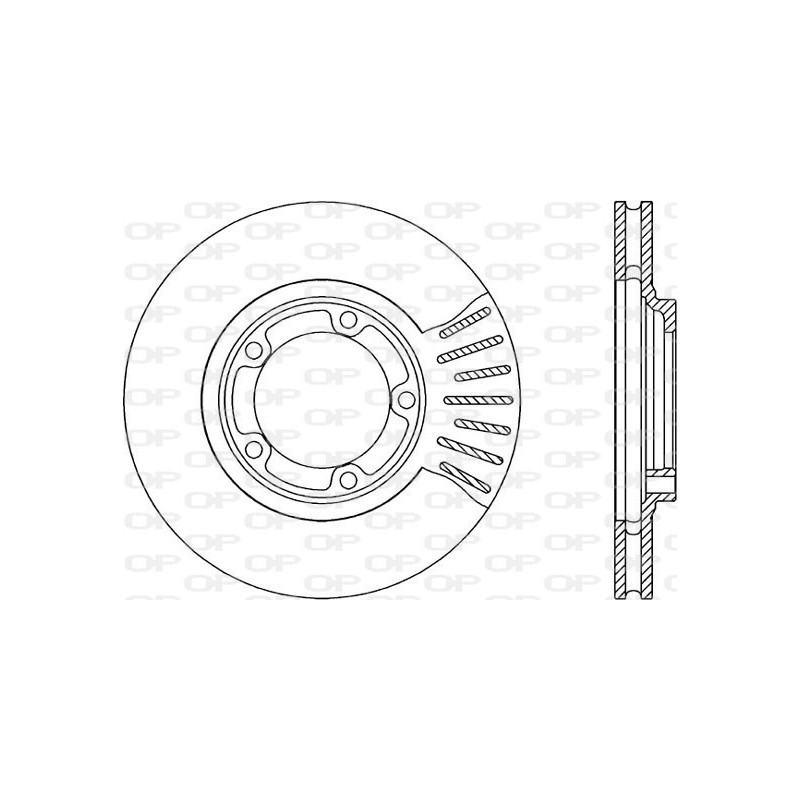 Jeu de 2 disques de frein OPEN PARTS