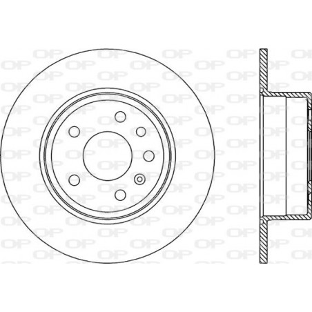 Jeu de 2 disques de frein OPEN PARTS