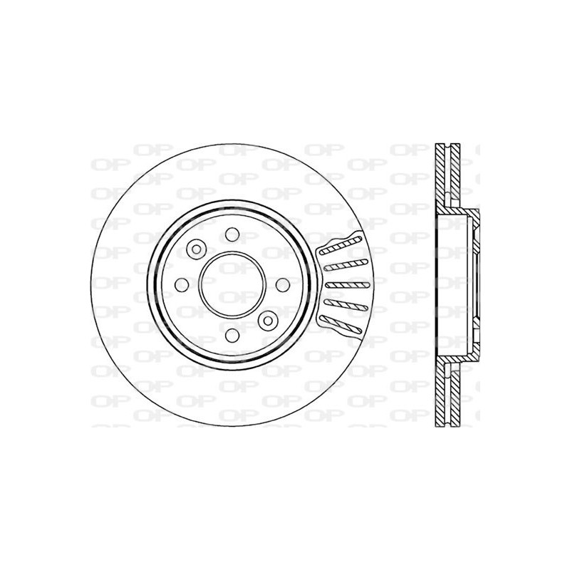 Jeu de 2 disques de frein OPEN PARTS