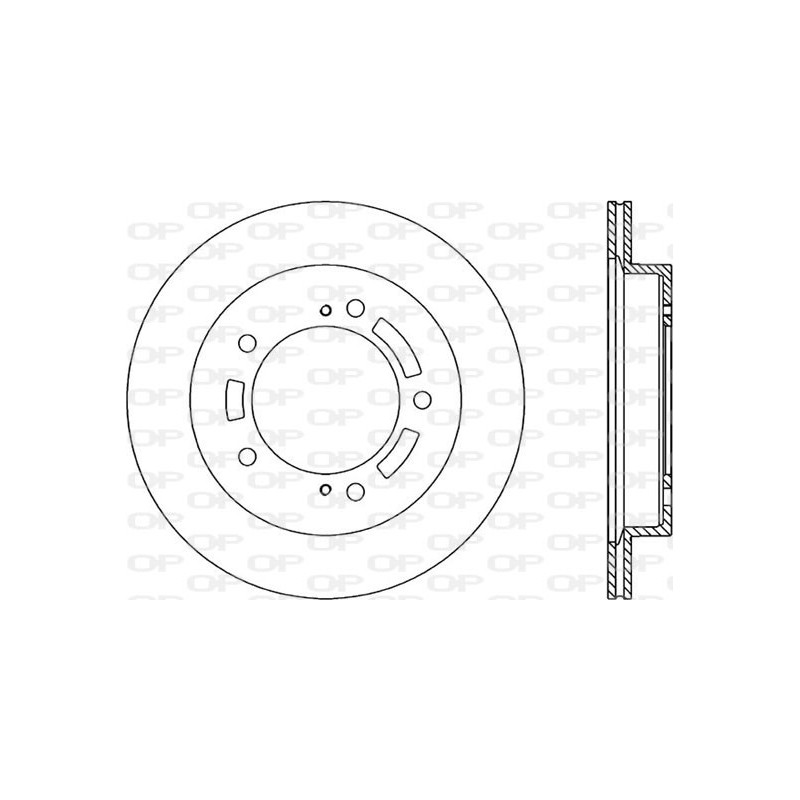 Jeu de 2 disques de frein OPEN PARTS