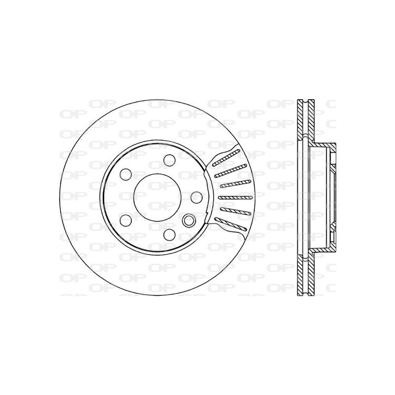 Jeu de 2 disques de frein OPEN PARTS