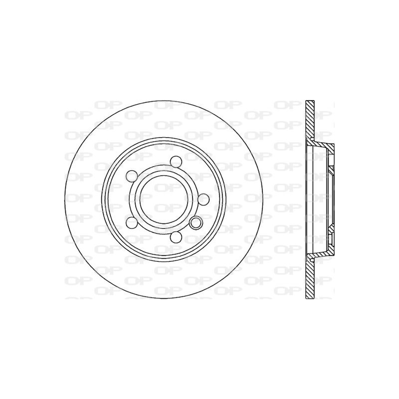 Jeu de 2 disques de frein OPEN PARTS