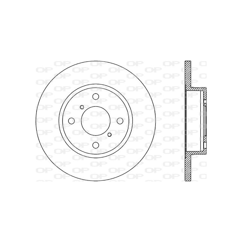 Jeu de 2 disques de frein OPEN PARTS