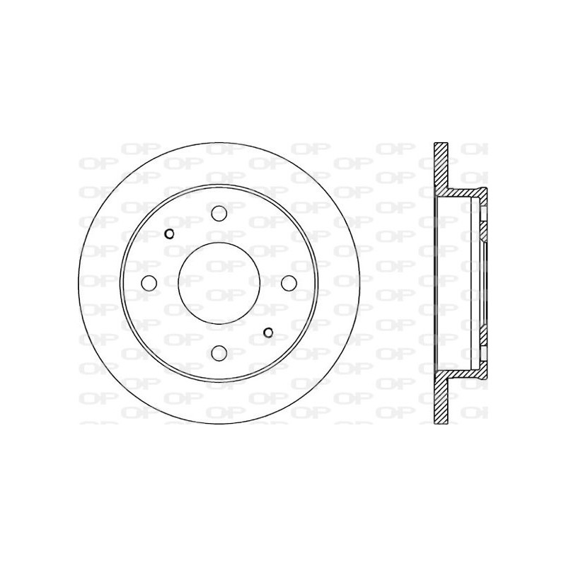 Jeu de 2 disques de frein OPEN PARTS