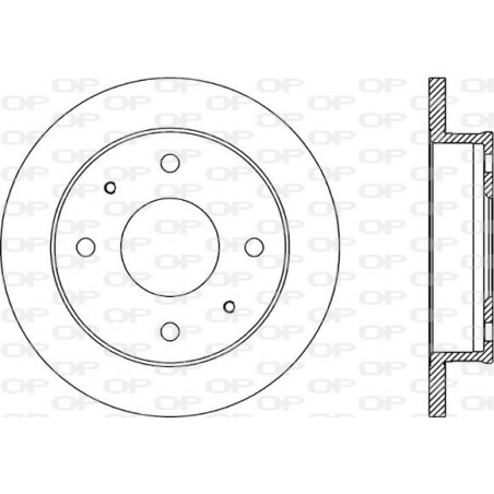 Jeu de 2 disques de frein OPEN PARTS