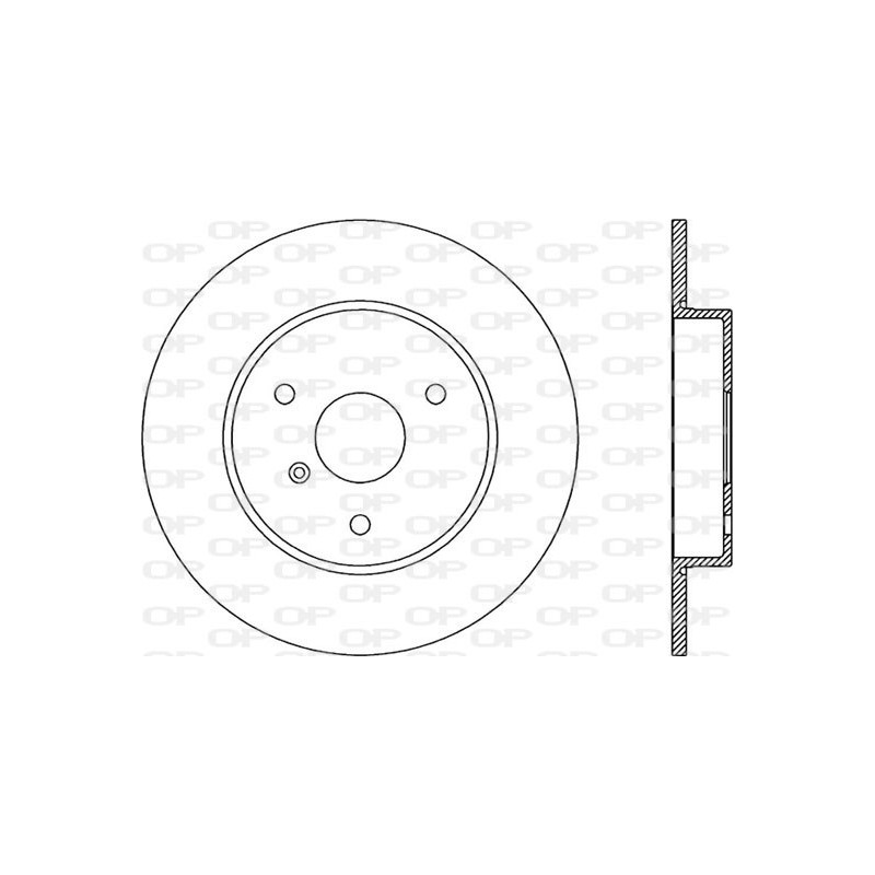 Jeu de 2 disques de frein OPEN PARTS