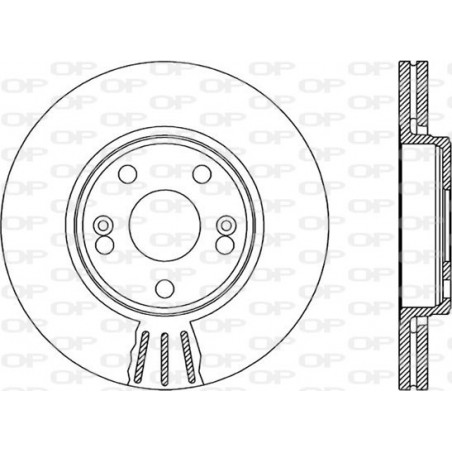 Jeu de 2 disques de frein OPEN PARTS