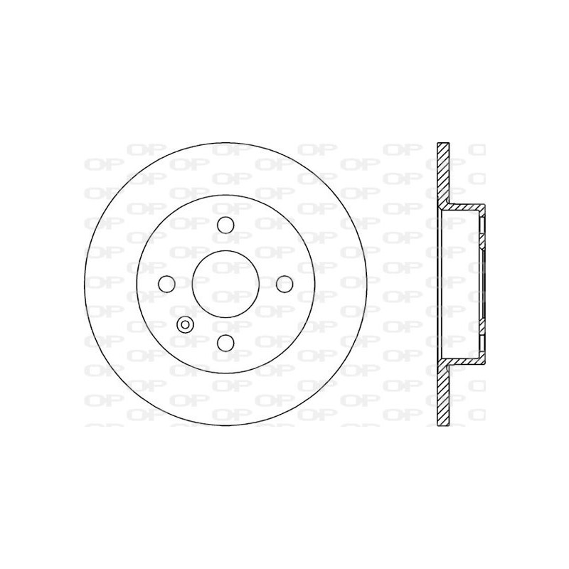 Jeu de 2 disques de frein OPEN PARTS