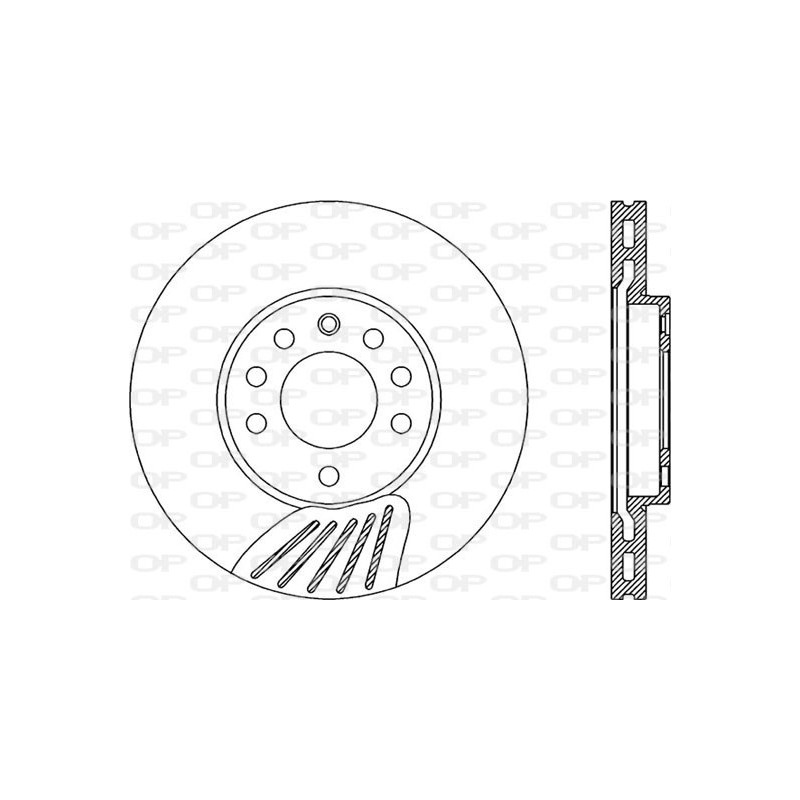 Jeu de 2 disques de frein OPEN PARTS