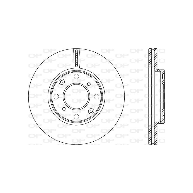 Jeu de 2 disques de frein OPEN PARTS