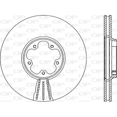 Jeu de 2 disques de frein OPEN PARTS