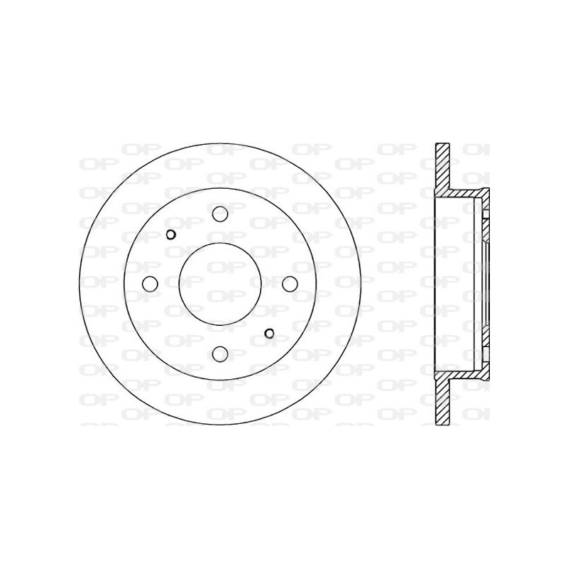 Jeu de 2 disques de frein OPEN PARTS