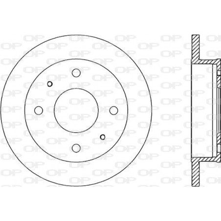 Jeu de 2 disques de frein OPEN PARTS