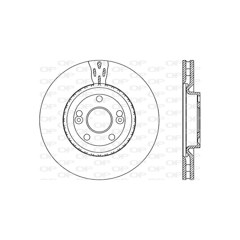 Jeu de 2 disques de frein OPEN PARTS