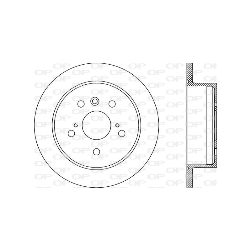 Jeu de 2 disques de frein OPEN PARTS